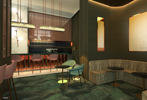 El lobby bar del hotel